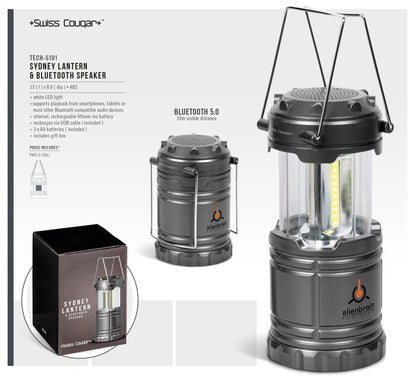 Swiss Cougar Sydney Lantern & Speaker