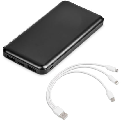 Kingpin Black 10 Compact Power Bank - 10,000mAh