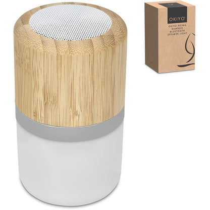 Okiyo Heiwa Bamboo Bluetooth Speaker & Night Light