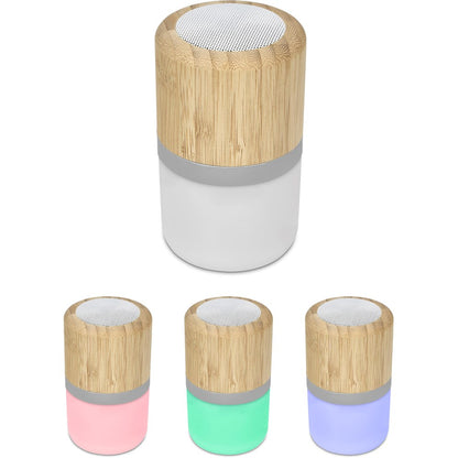 Okiyo Heiwa Bamboo Bluetooth Speaker & Night Light