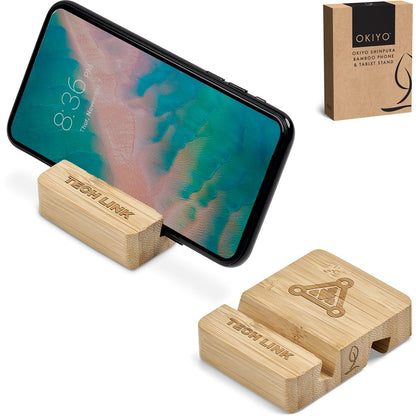 Okiyo Shinpura Bamboo Phone & Tablet Stand